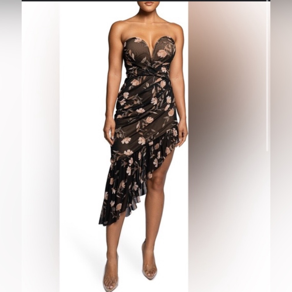 JLux Label Strapless Dress